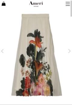 Ameri MEDI ROENTGEN FLOWER PLEATS SKIRTのサムネイル