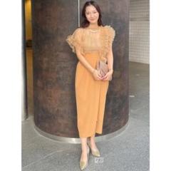 【ao-chan】LADYチュールドッキングコクーンワンピース LAGUNAMOON（ラグナムーン）の「LADYチュールドッキングコクーン