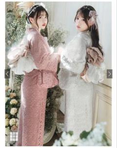 グレイル花柄レース浴衣·帯セット/小物3点セット/ガーリーアンニュイ/ホワイト 新品】グレイル GRL 花柄レース浴衣セット ホワイト - メルカリ