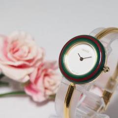 美品 グッチ GUCCI チェンジベゼル シェリーライン 腕時計 F515