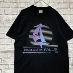 USA製90sヴィンテージTシャツ！シングルステッチ　ブラック半袖古着L710