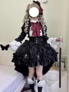 ミニ丈ゴシックロリータセットアップ✨パーティーやお出かけに ミニ丈ゴシックロリータセットアップ✨パーティーやお出かけに