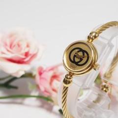 稼働 GUCCI 腕時計 2047L シェリーライン文字盤 バングル 39 Working Gucci Watch 2047L Sherry Line Dial Bangle 39 Women's