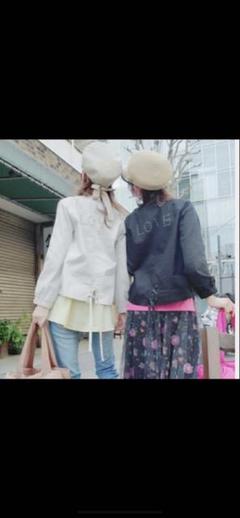 【新品】&LOVE アンドラブ　QVC 撥水大人リボンブルゾン　3L ブラック &LOVE 軽やかフェミニンなチュールふりるブルゾン アンドラブ