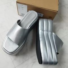 極美品　未使用級　AMAIL アマイル　厚底　サンダル　シルバー　L