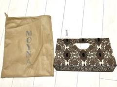 【超美品】MOYNAバッグ ミアン MIAN 【カゴバッグ/リゾート/レジャー】ペーパー筒型ミニ