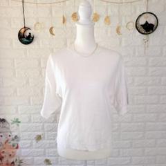 【アルアバイル】カットソーTシャツ五分袖クルーネック ゆったり 日本製綿100%