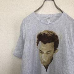 アメリカ古着　tシャツ 人物　プリント　イラスト　L 904