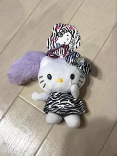 【希少！】ハローキティ ゼブラ柄 ぬいぐるみ 希少】ゼブラ柄 サンリオ ハローキティ ぬいぐるみ - メルカリ