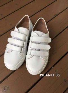 PICANTE ピカンテ ホワイト スニーカー ベルクロ size 22.5㎝