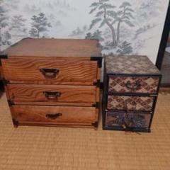 日本の伝統木製引き出し 3段