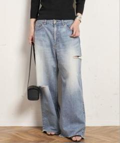apstudio完売attickby johnbull別注ダメージワイドデニムのサムネイル