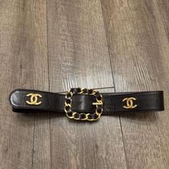 断捨離中 美品 chanel シャネル 本革 ベルト 幅3cm