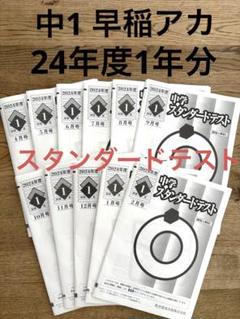 早稲田アカデミー　スタンダードテスト中学1年2024年度　国数英 早稲田アカデミー 中1 必修テスト 学力診断テスト スタンダード