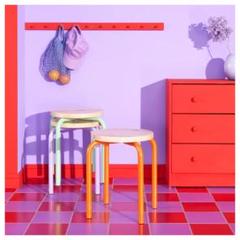 イケア IKEA/イケア FORLUNDA/フォルルンダ プーフ 収納付き