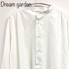 【Dream garden】シャツワンピ　ロングシャツ　長袖　ホワイト　XL