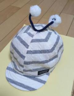 ◎【日本製】ベビー ： しょっかく ボーダー キャップ