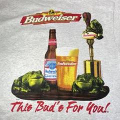 90s Budweiser Frogs Rareバドワイザーカエル Tシャツ