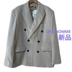 アダストリア　LIEU HOMME ベージュ ダブルジャケット 【新品】のサムネイル