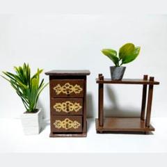 ミニチュア家具植物 アジアリゾートインテリア ハンドメイド