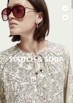 【SCOTCH & SODA】花柄ボタニカルプルオーバーシャツブラウスのサムネイル