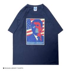 REAGAN ロナルド レーガン XLサイズ ネイビー 半袖 Tシャツ 大統領