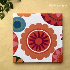 北欧【ファブリックパネル】Flower_B 40×40cm