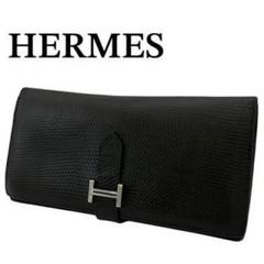 ✨展示品✨値下げ不可⚠️エルメス HERMES ベアン スフレ リザード 早い物勝ち❗️エルメス ベアンスフレ リザード 長財布 正規品