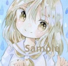 手描きイラスト オリジナル ハガキサイズ 透明水彩 - メルカリ