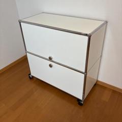 USMハラー サイドボード キャビネット フリップアップドア 引き出し ホワイト USMハラー サイドボード キャビネット フリップアップドア