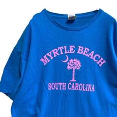 BCSN スーベニア Tシャツ 古着 青 マートルビーチ BEACH お土産