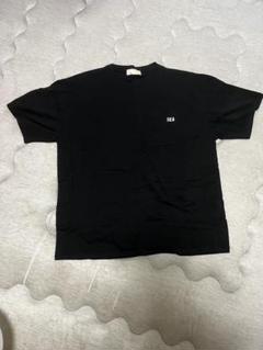WIND AND SEA 黒 Tシャツ SEAロゴ ポケット付き