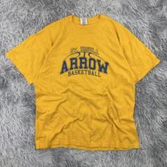 セント・ウルスラ・アカデミー女子バスケカレッジTシャツ/アメリカ古着/イエロー