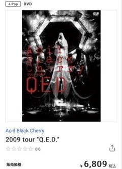 Acid　Black　Cherry　2009　tour　“Q．E．D．” DVD Amazon.com: Acid Black Cherry 2009 tour 