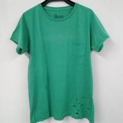 ロンハーマン・8100・定番ダメージTシャツ・ターコイズ・クルー ロンハーマン・8100・定番ダメージTシャツ・ターコイズ・クルー