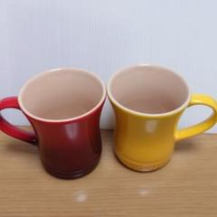ル・クルーゼハートx2、小器x2、マグカップx3、アートラベル