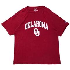 チャンピオン 半袖Tシャツ オクラホマ大学 カレッジT 夏物古着 l46