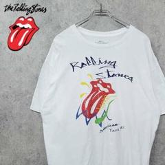 古着 ローリングストーンズ 希少 ビッグプリント Tシャツ ホワイト XL