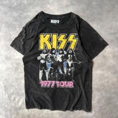 P10 古着70s復刻KISSタイダイ黒ツアーTシャツ