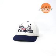 90s NCAA ビンテージ キャップ 大学 バスケ スポーツ 刺繍 ロープロ