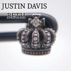 JUSTIN DAVIS BETH 王冠ピアス D0.02ct 片耳 シルバー