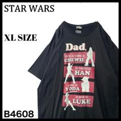 古着 映画 スターウォーズ キャラクター シャドウデザイン Tシャツ 黒 XL