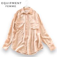 エキプモン EQUIPMENTシルク100%ブラウス 美品ベージュ エキプモン EQUIPMENTシルク100%ブラウス 美品ベージュ - メルカリ
