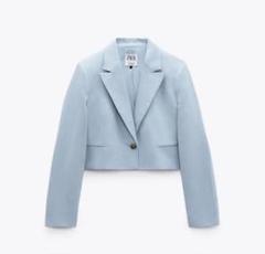 ZARA ウールブレンドクロップドブレザー XS ZARA ジャケット ウールブレンド クロップドジャケット - メルカリ