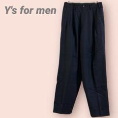 Y's for menメンズスラックス　タックデザイン　ブラック 秋冬/S