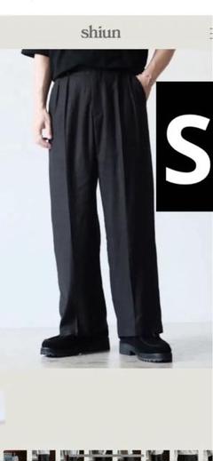 shiun LINEN STRAIGHT TUCK TROUSERS Sサイズ - メルカリ