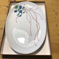 1826 深川製磁　水引草　楕円皿　5客　24cm  未使用 1826 深川製磁 水引草 楕円皿 5客 24cm 未使用 - メルカリ