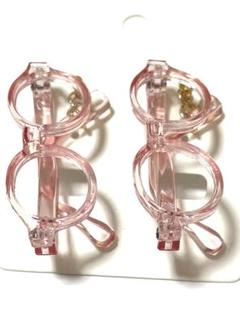 人気カラー♡NEW メガネ　ピアス　2 可愛い サージカルフック変更可能