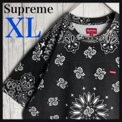 【希少XL】シュプリーム☆ペイズリー スモールBOX 刺繍ロゴ tシャツ