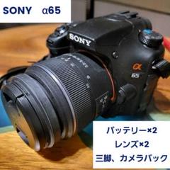✨息を飲む程の高画質✨SONY α65✨ダブルレンズ✨高速AF✨ソニー✨一眼レフ ✨届いてスグお出かけOK✨SONY α65✨ダブルレンズ✨高速AF